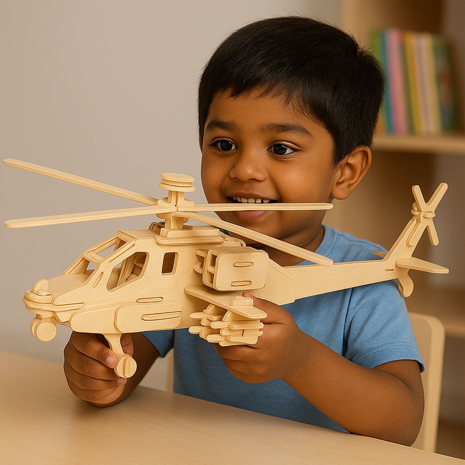 3D Wooden Helicopter Puzzle 3D Wooden Helicopter Puzzle